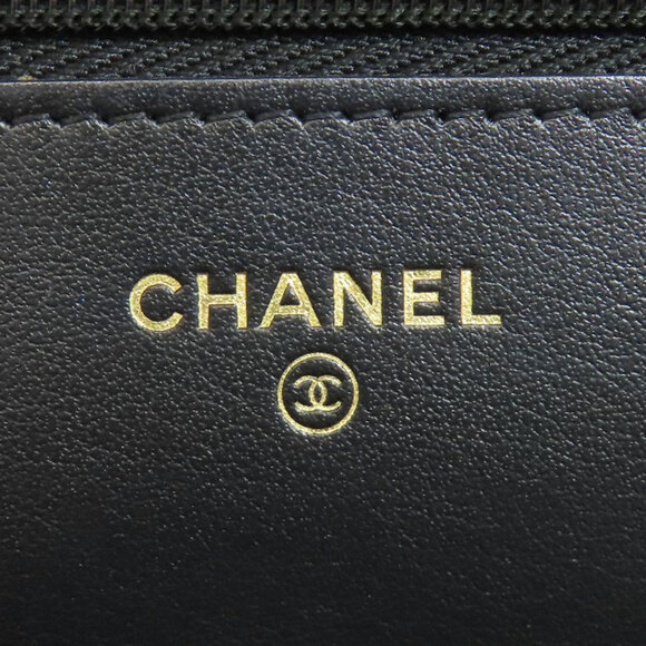 CHANEL Black Logo Wallet - Picture 8 of 16